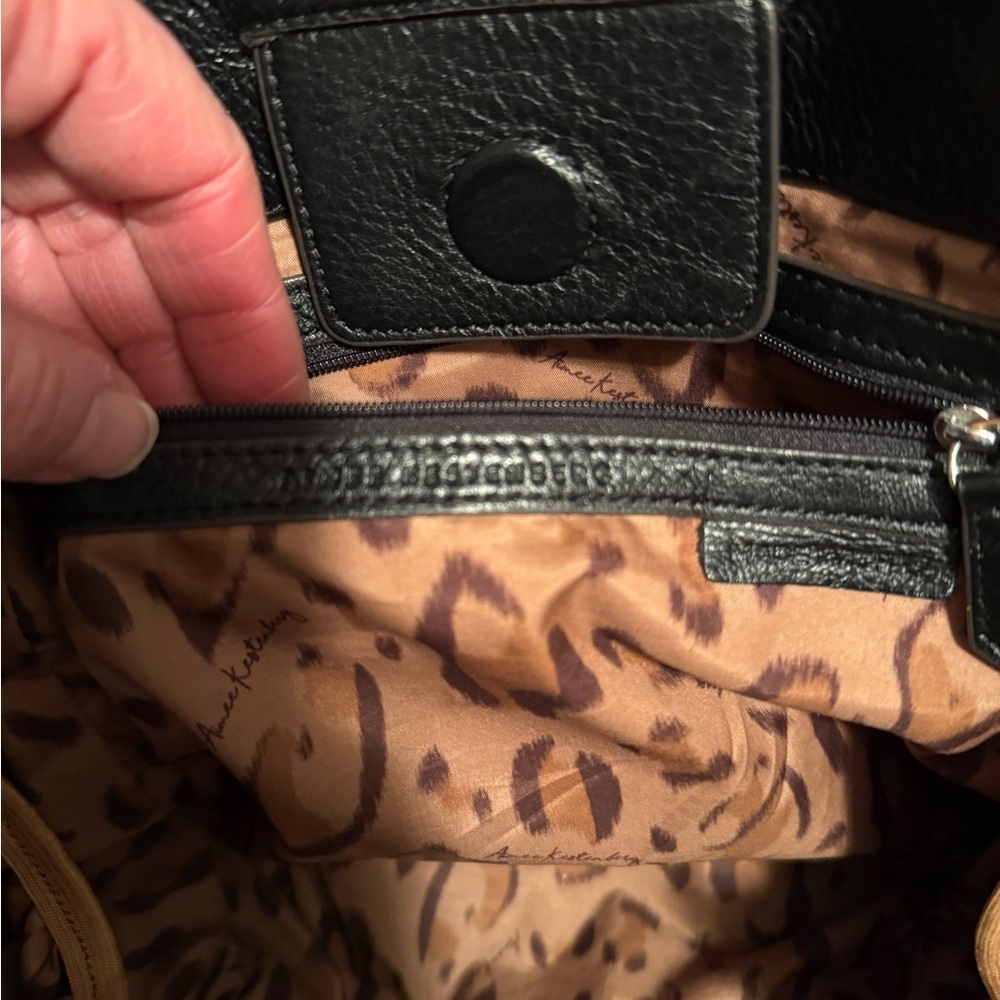 Aimee Kestenberg Black Leather Tote - Picture 9 of 10